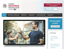 Tablet Screenshot of nationalmentoringresourcecenter.org